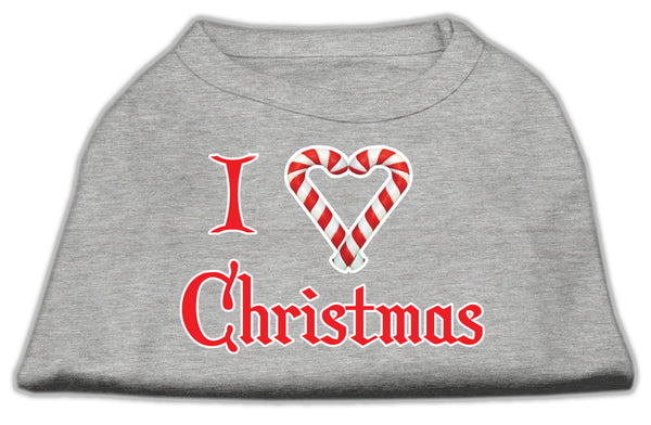 I Heart Christmas Screen Print Shirt Grey Xs Default Title