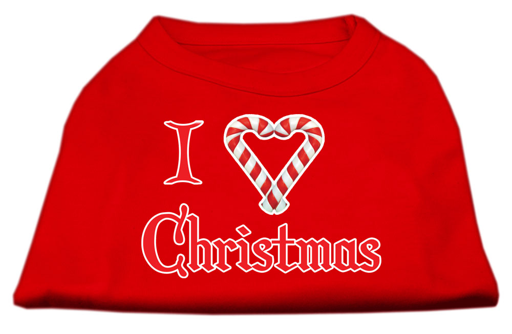 I Heart Christmas Screen Print Shirt Red Xs Default Title