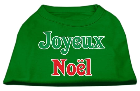 Joyeux Noel Screen Print Shirts Emerald Green Lg GreatEagleInc