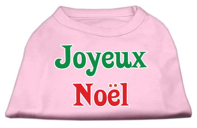 Joyeux Noel Screen Print Shirts Light Pink M GreatEagleInc