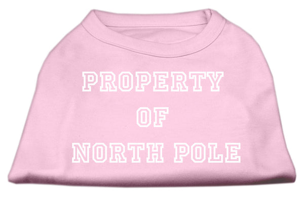 Property Of North Pole Screen Print Shirts Pink Xl Default Title
