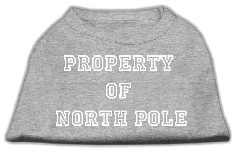Property Of North Pole Screen Print Shirts Grey Xxxl GreatEagleInc