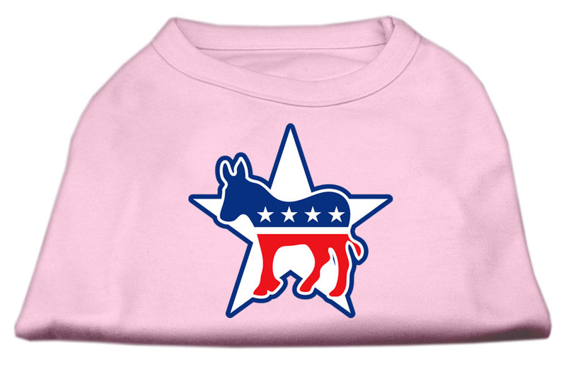 Democrat Screen Print Shirts Light Pink L GreatEagleInc