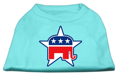 Republican Screen Print Shirts Aqua M GreatEagleInc