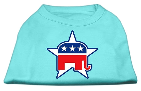 Republican Screen Print Shirts Aqua Xxxl GreatEagleInc