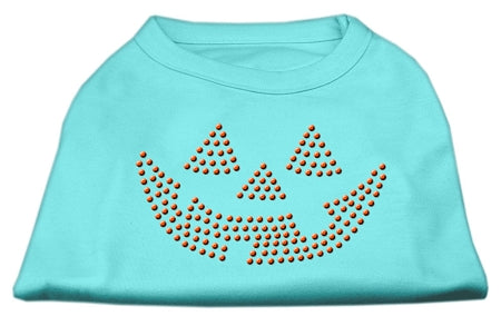 Jack O' Lantern Rhinestone Shirts Aqua L GreatEagleInc