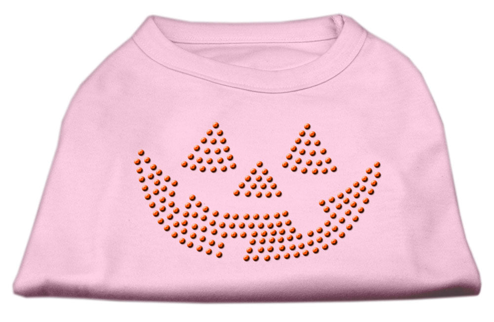 Jack O' Lantern Rhinestone Shirts Light Pink L GreatEagleInc