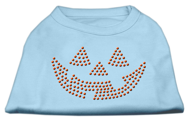 Jack O' Lantern Rhinestone Shirts Baby Blue Xxxl GreatEagleInc