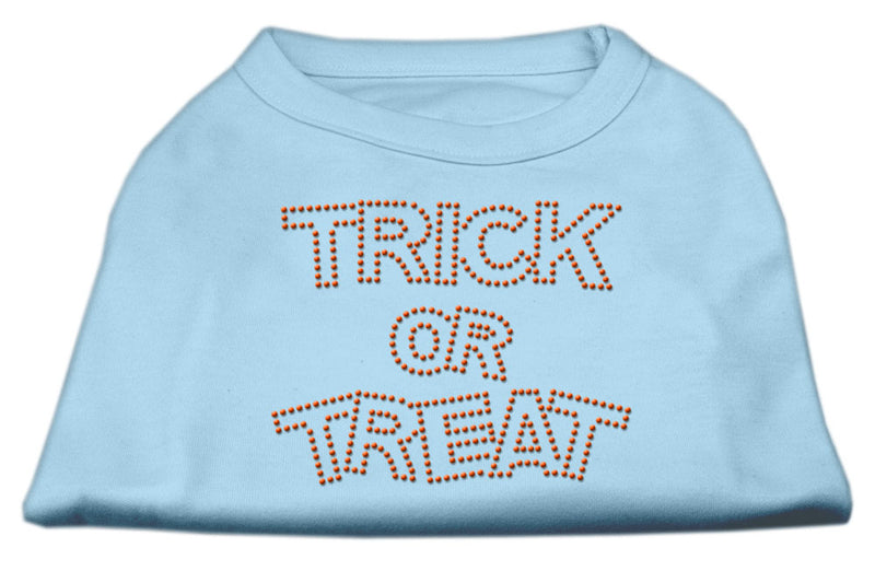 Trick Or Treat Rhinestone Shirts Baby Blue Xl GreatEagleInc