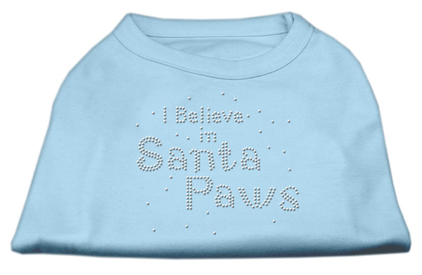 I Believe In Santa Paws Shirt Baby Blue S GreatEagleInc