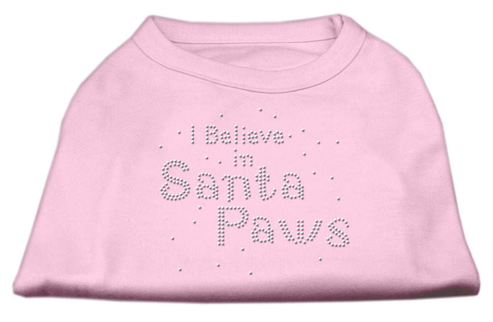 I Believe In Santa Paws Shirt Light Pink S GreatEagleInc
