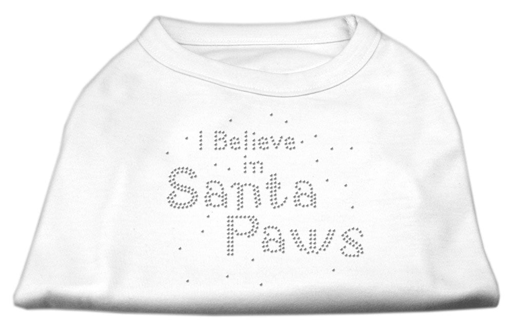 I Believe In Santa Paws Shirt White S GreatEagleInc