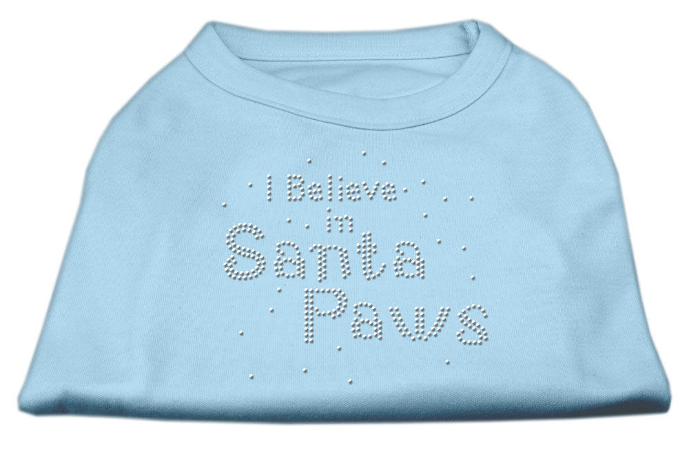 I Believe In Santa Paws Shirt Baby Blue Xl GreatEagleInc