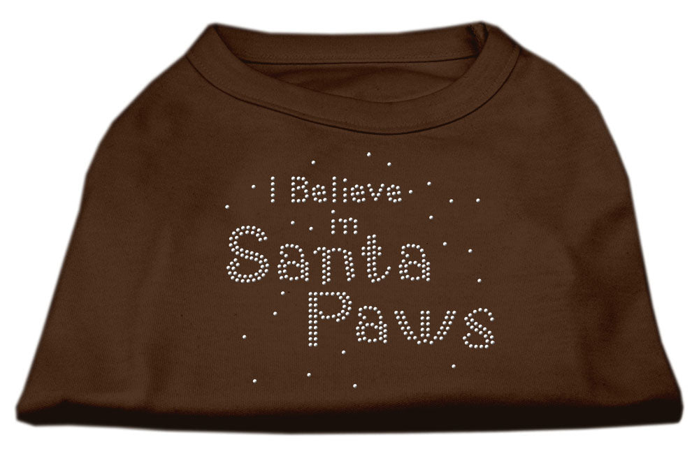 I Believe In Santa Paws Shirt Brown Xl GreatEagleInc
