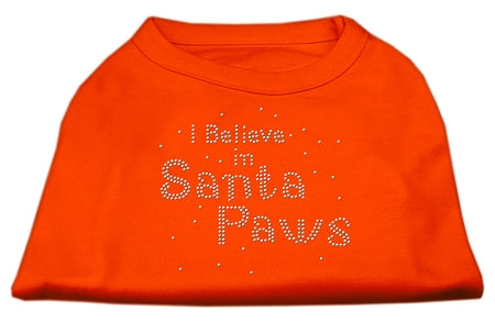 I Believe In Santa Paws Shirt Orange Xl GreatEagleInc