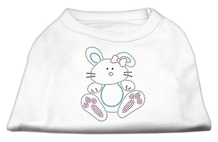 Bunny Rhinestone Dog Shirt White Xs Default Title