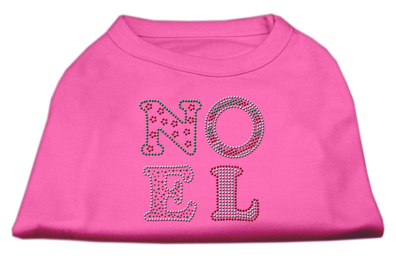 Noel Rhinestone Dog Shirt Bright Pink Sm GreatEagleInc