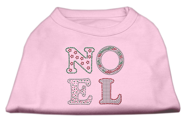 Noel Rhinestone Dog Shirt Light Pink Sm GreatEagleInc