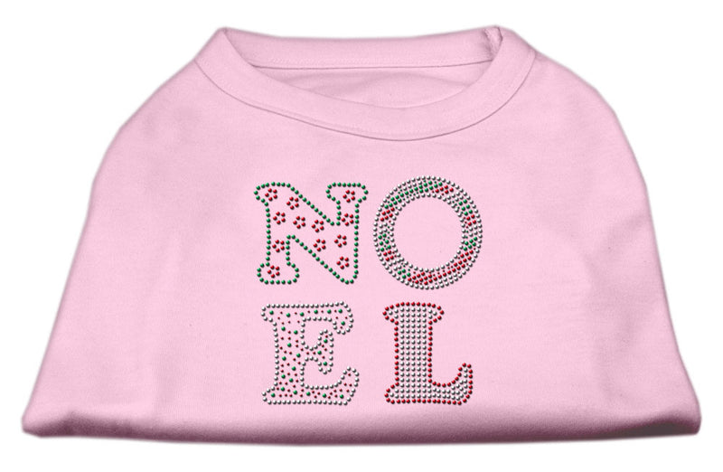 Noel Rhinestone Dog Shirt Light Pink Xl GreatEagleInc