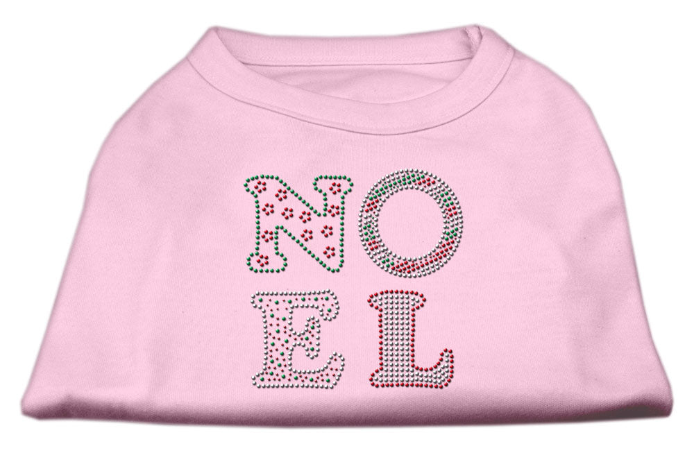 Noel Rhinestone Dog Shirt Light Pink Xs GreatEagleInc