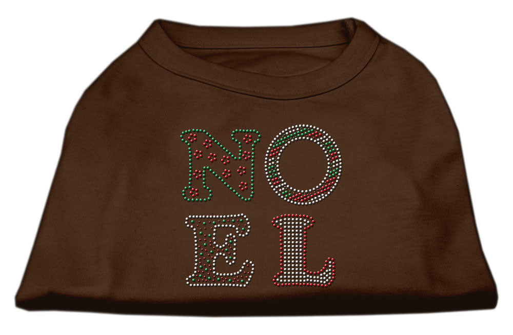 Noel Rhinestone Dog Shirt Brown Xxl Default Title