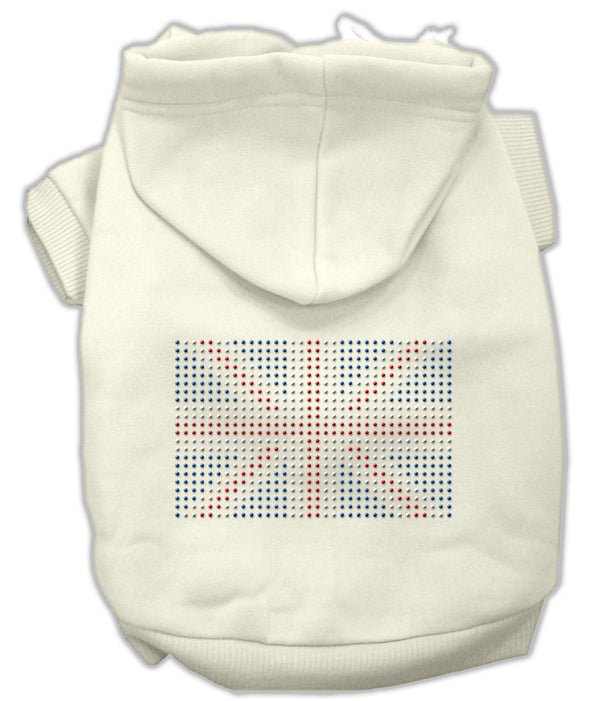 British Flag Hoodies Cream L GreatEagleInc