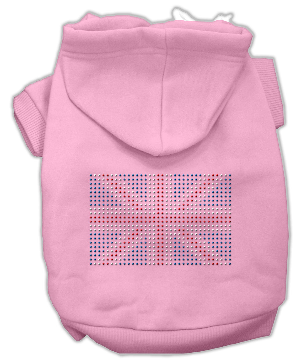 British Flag Hoodies Pink L GreatEagleInc