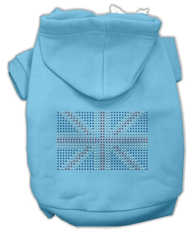 British Flag Hoodies Baby Blue M GreatEagleInc
