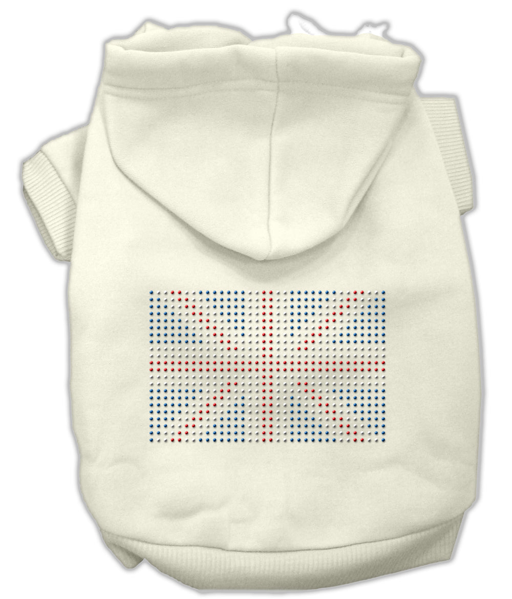 British Flag Hoodies Cream M GreatEagleInc