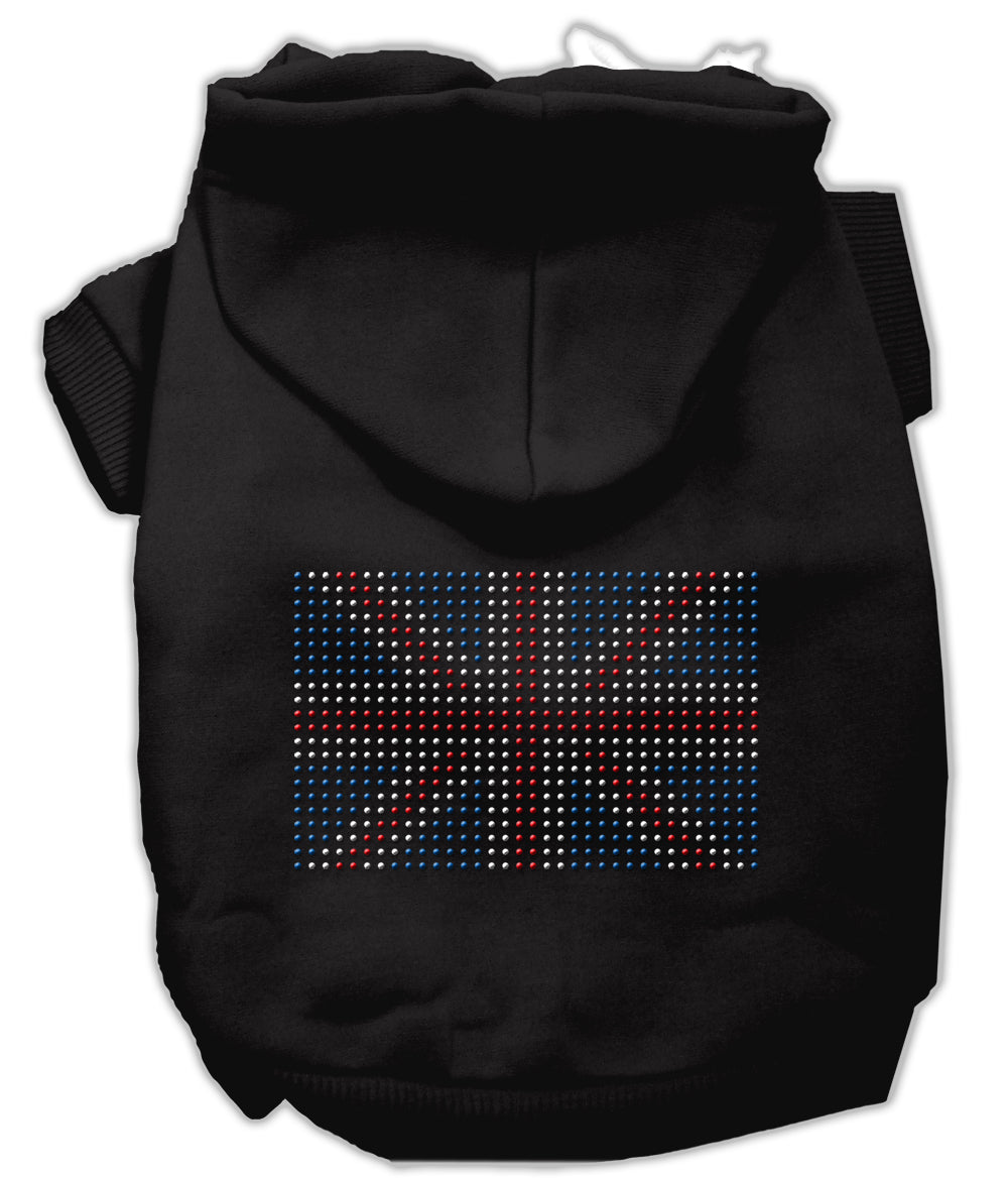 British Flag Hoodies Black S GreatEagleInc