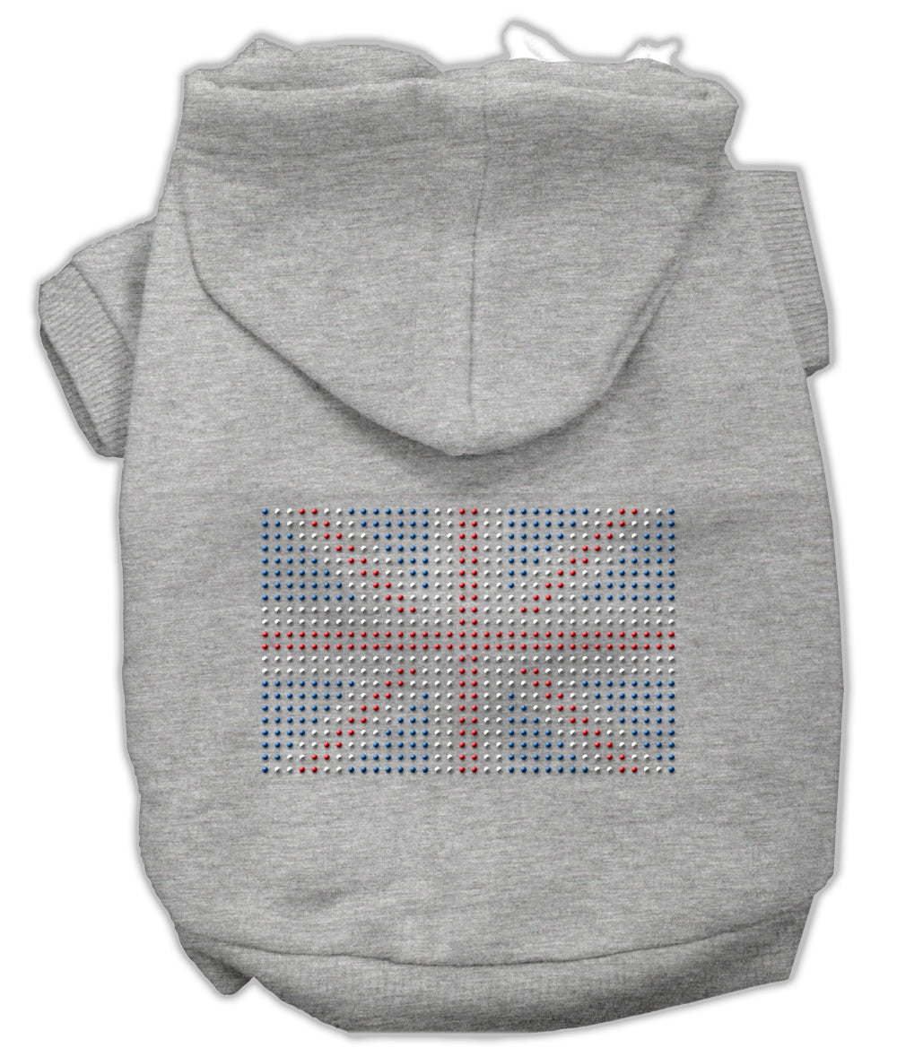 British Flag Hoodies Grey S GreatEagleInc