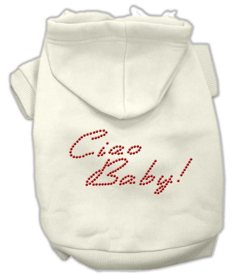 Ciao Baby Hoodies Cream Xs GreatEagleInc