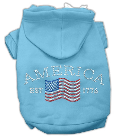 Classic American Hoodies Baby Blue M GreatEagleInc