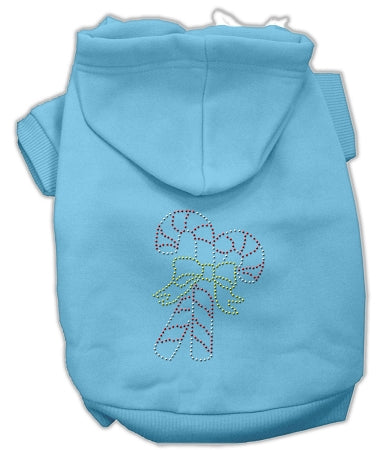 Candy Cane Hoodies Baby Blue L GreatEagleInc