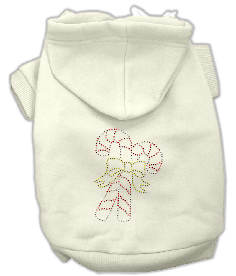 Candy Cane Hoodies Cream M GreatEagleInc