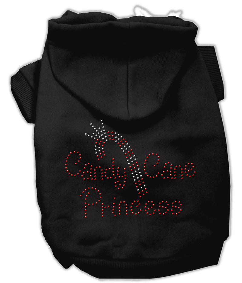 Candy Cane Princess Hoodies Black Xs GreatEagleInc