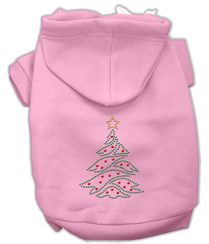 Christmas Tree Hoodie Pink L GreatEagleInc