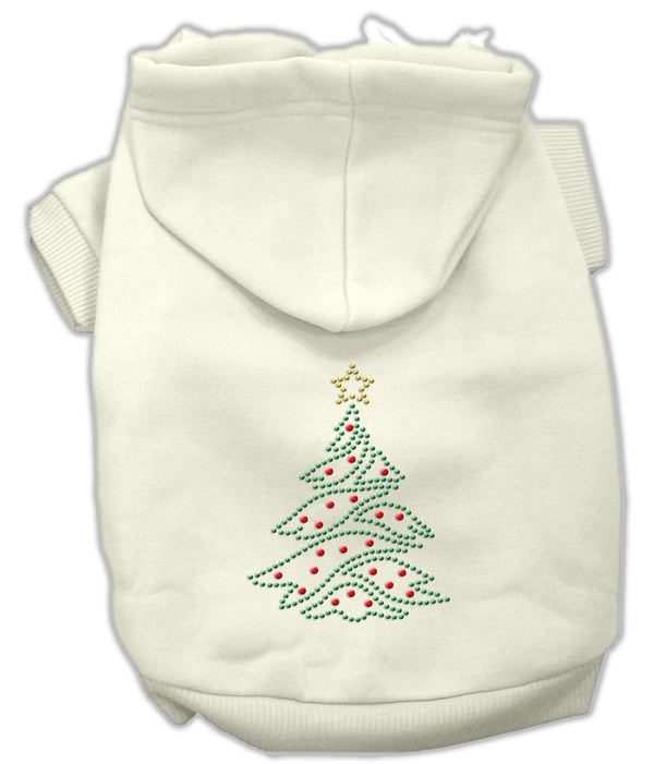 Christmas Tree Hoodie Cream Xxl GreatEagleInc