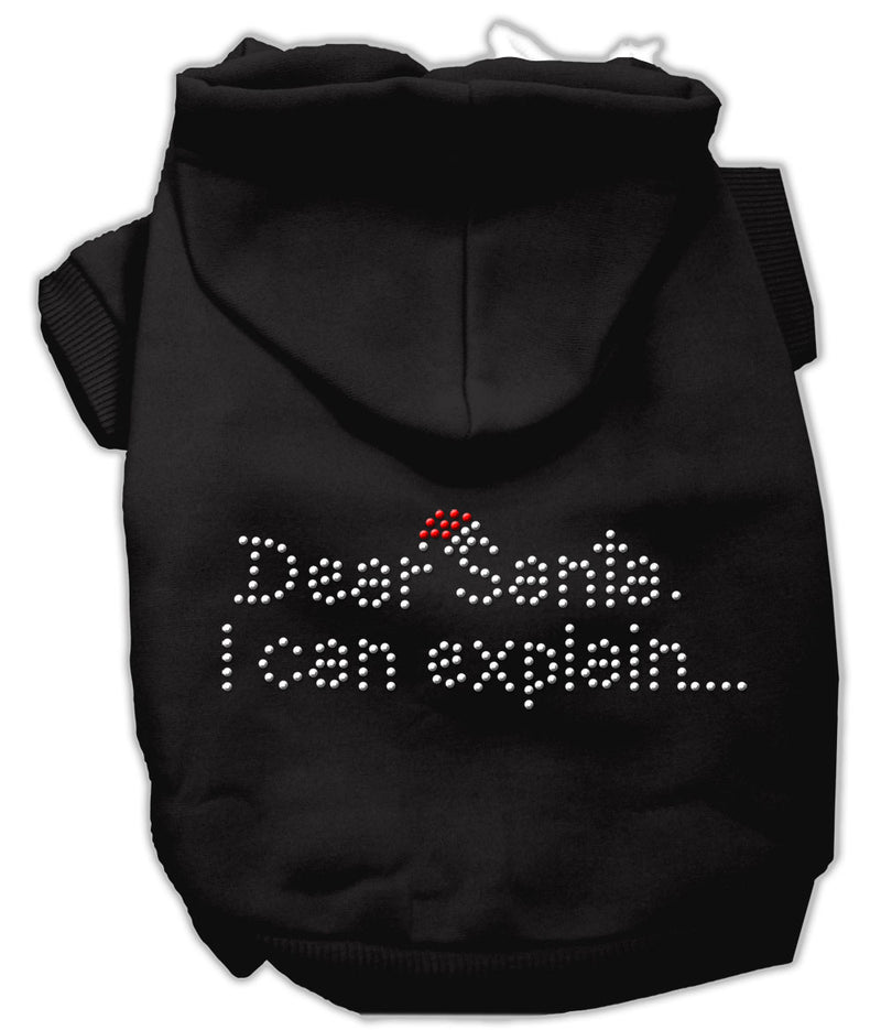 Dear Santa I Can Explain Hoodies Black L GreatEagleInc