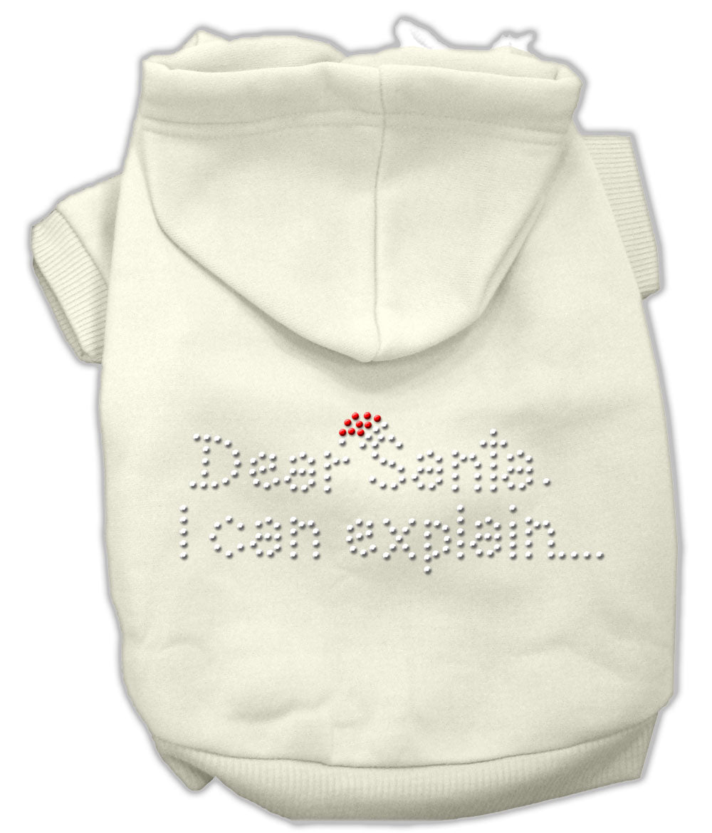 Dear Santa I Can Explain Hoodies Cream Xs GreatEagleInc