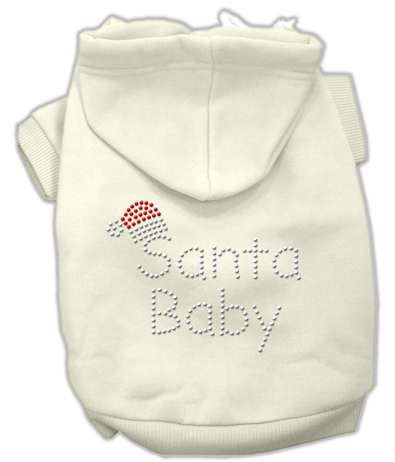 Santa Baby Hoodies Cream L GreatEagleInc