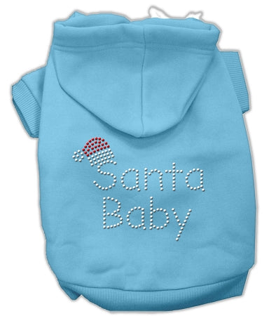Santa Baby Hoodies Baby Blue S GreatEagleInc