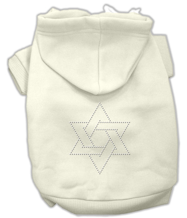 Star Of David Hoodies Cream M GreatEagleInc