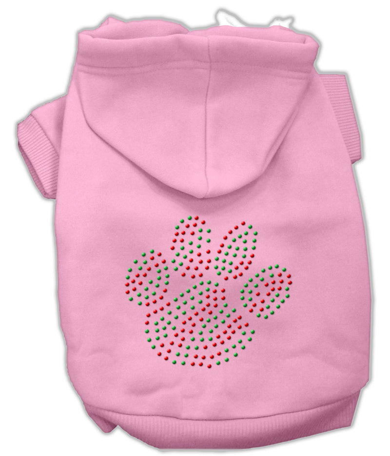 Holiday Paw Hoodies Pink Xxxl GreatEagleInc