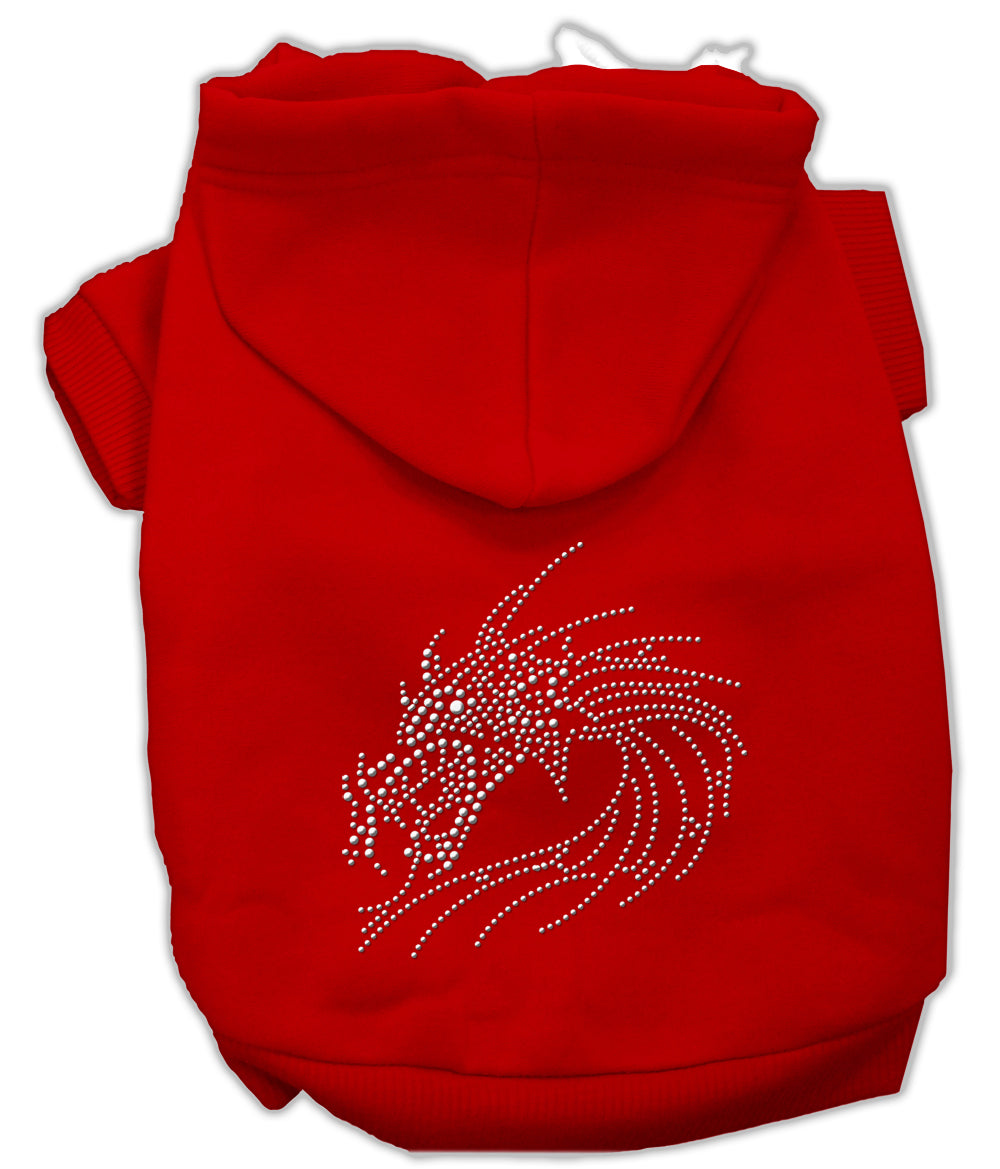 Studded Dragon Hoodies Red M GreatEagleInc