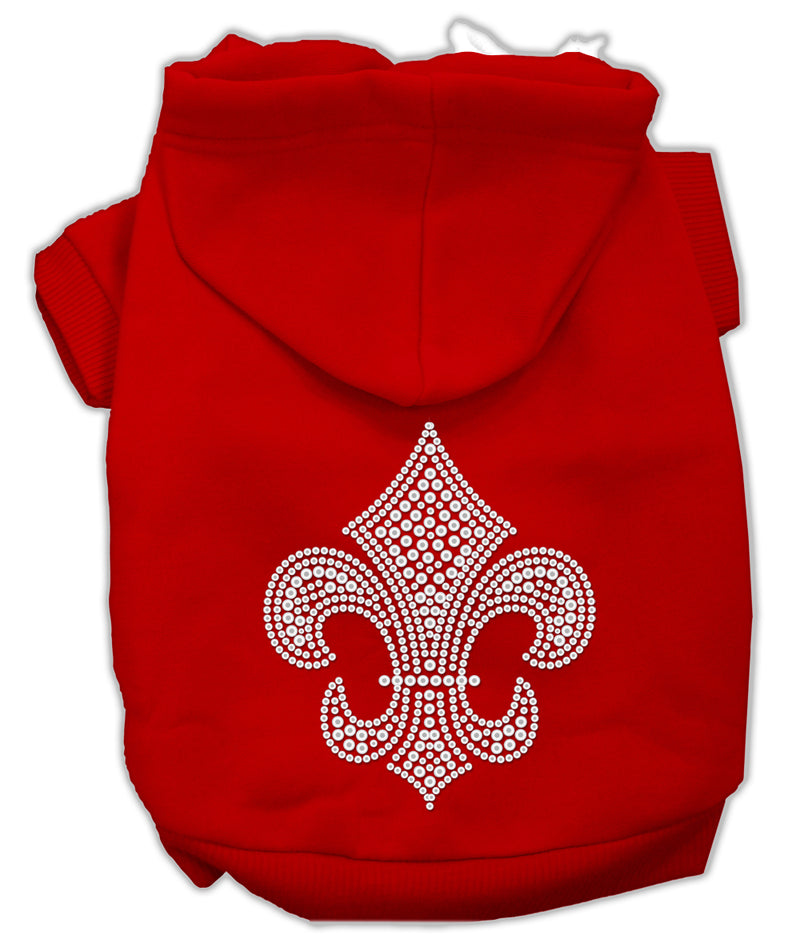 Fleur De Lis Hoodies Red M GreatEagleInc