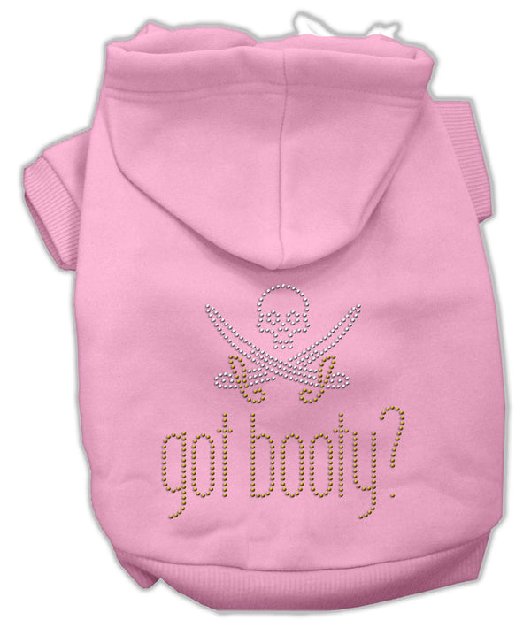 Got Booty Rhinestone Hoodies Pink M GreatEagleInc