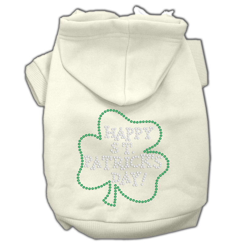 Happy St Patrick's Day Hoodies Cream Xl GreatEagleInc