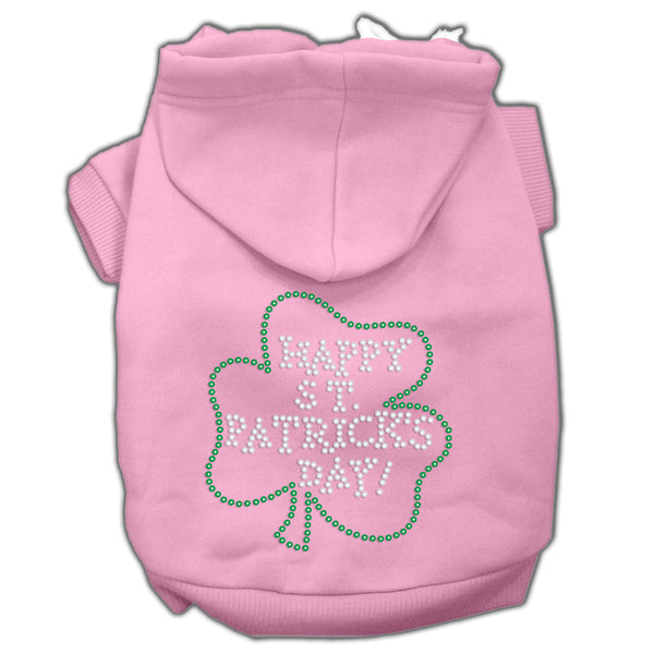 Happy St Patrick's Day Hoodies Pink Xl GreatEagleInc