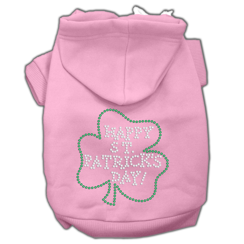 Happy St Patrick's Day Hoodies Pink Xs GreatEagleInc